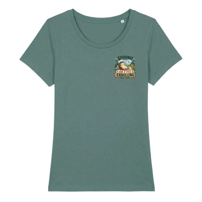 Aktive Erholung Damenshirt mit Brustdruck, Kraxelgaudi