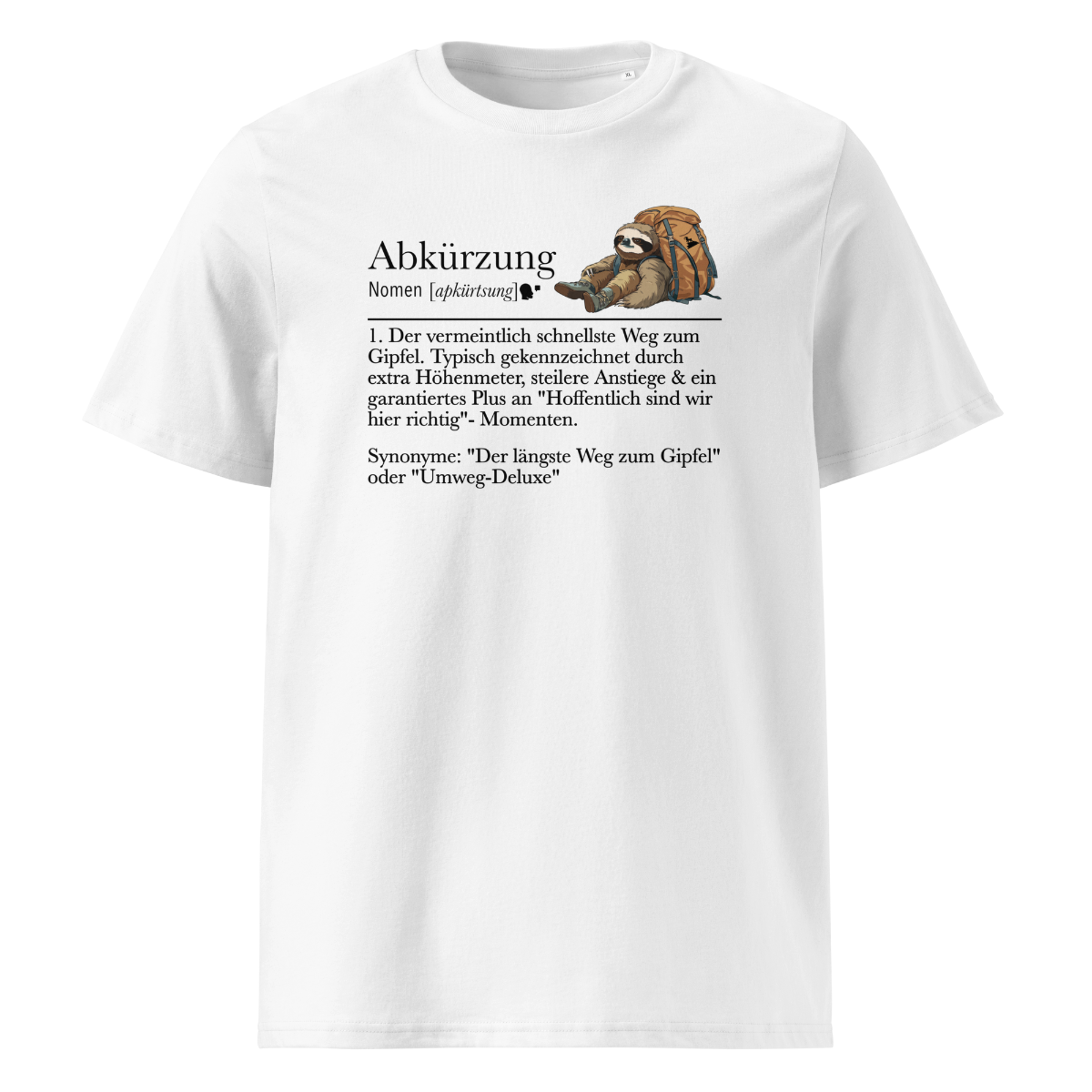 Meine Abkürzung T-Shirt Unisex mit lustigem Spruch, Motivdetail
