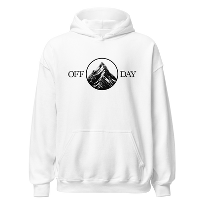 Off Day Hoodie mit Bergmotiv, Motivdetail
