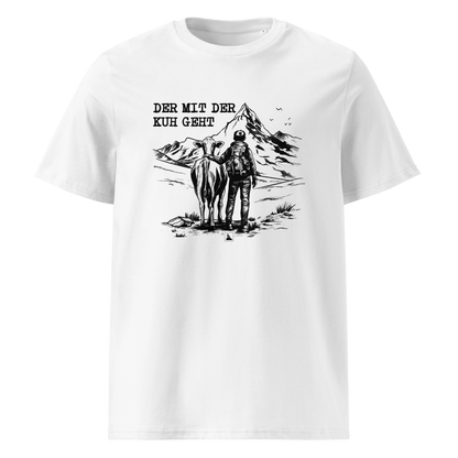Kuhflüsterer T-Shirt Unisex mit Kuh Motiv, Motivdetail