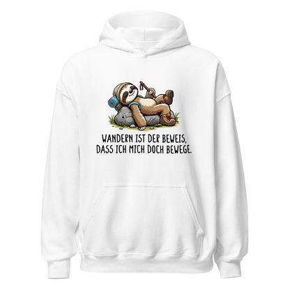 Der Beweis Hoodie mit Wanderspruch, Motivdetail