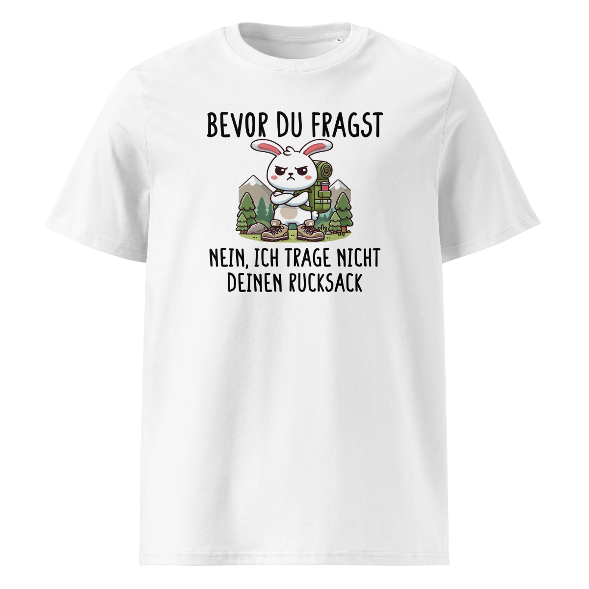 Schlepper T-Shirt mit Wanderspruch, Motivdetail