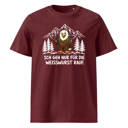 Weisswurst Adler T-Shirt Unisex Burgunder