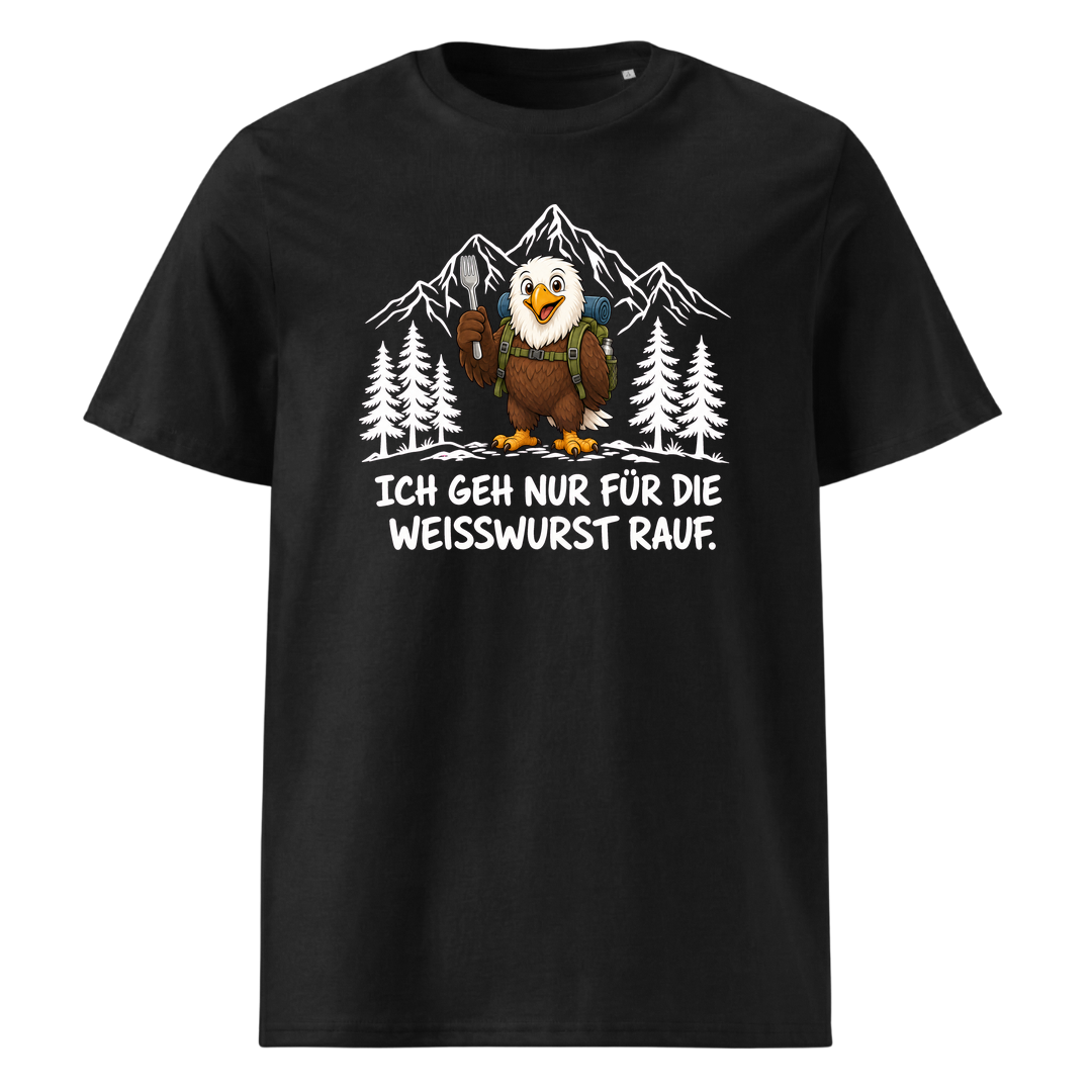 Weisswurst Adler T-Shirt Unisex Schwarz
