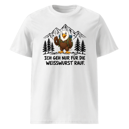 Weisswurst Adler T-Shirt Unisex Weiß