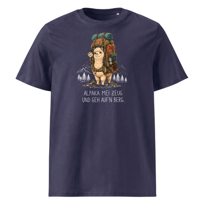 Alpaka mei Zeug T-Shirt Unisex Navy