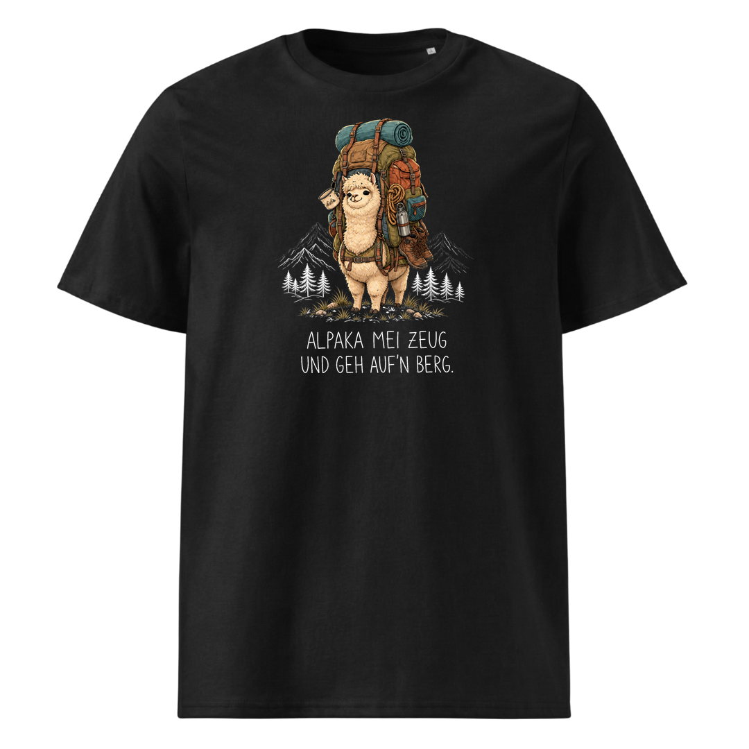 Alpaka mei Zeug T-Shirt Unisex Schwarz