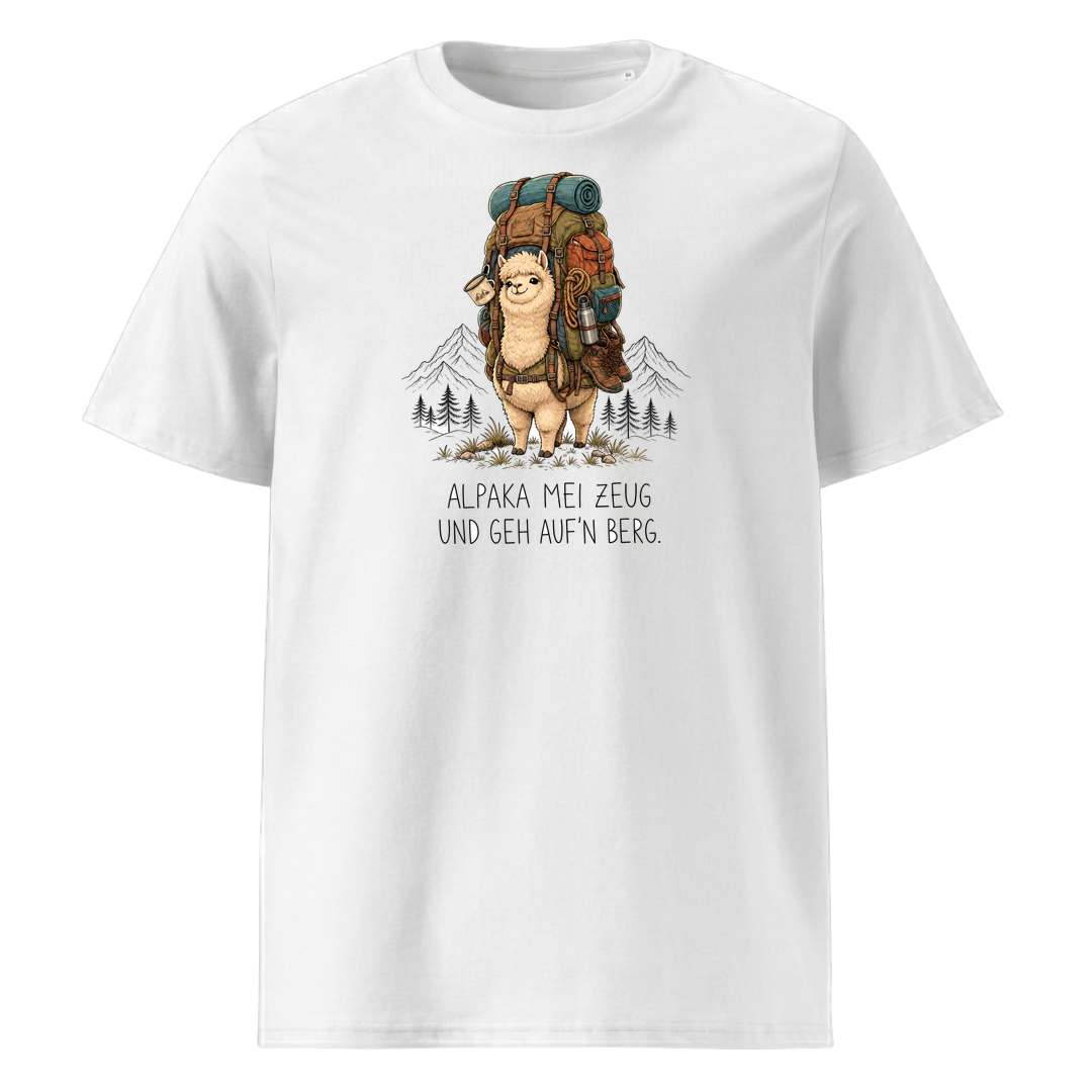 Alpaka mei Zeug T-Shirt Unisex Weiss