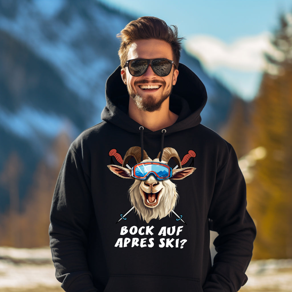 Bock auf Après Ski Hoodie mit Après-Ski-Spruch, Seitenansicht