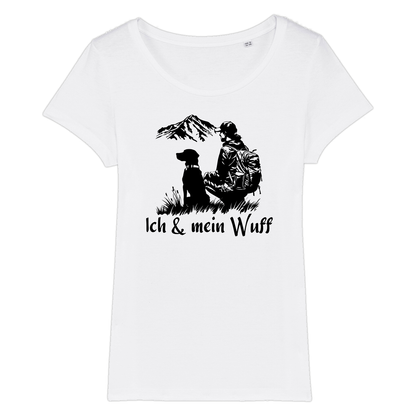 Ich & mein Wuff Frauen Shirt mit Hundemotiv, Motivdetail
