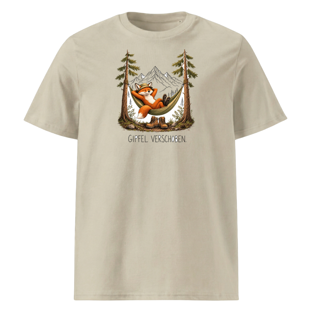 Gipfel verschoben T-Shirt Unisex Beige