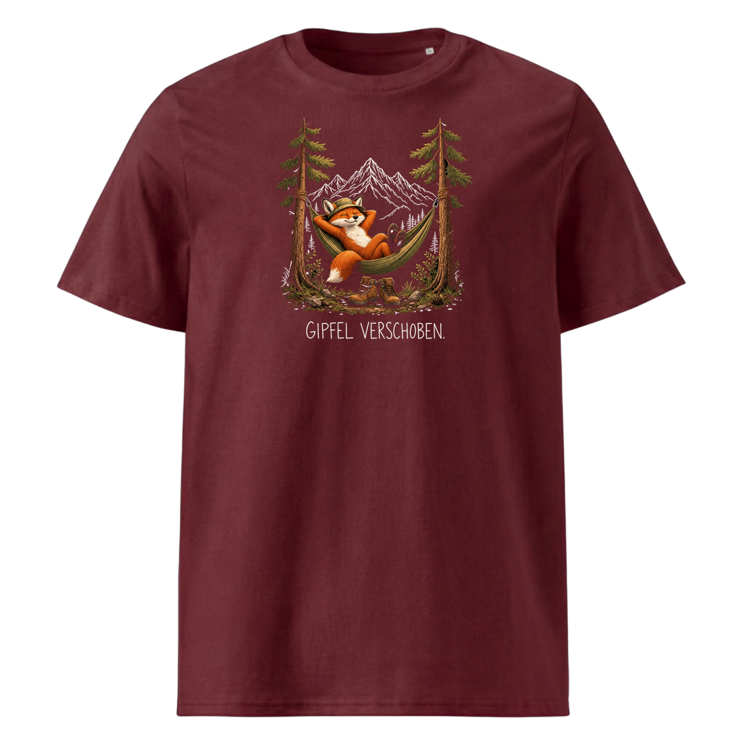 Gipfel verschoben T-Shirt Unisex Burgunder