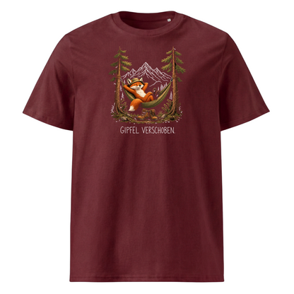 Gipfel verschoben T-Shirt Unisex Burgunder