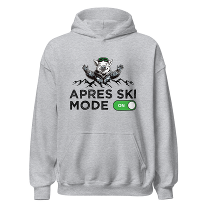 Après Ski Mode Hoodie mit Après-Ski-Spruch, Produktansicht