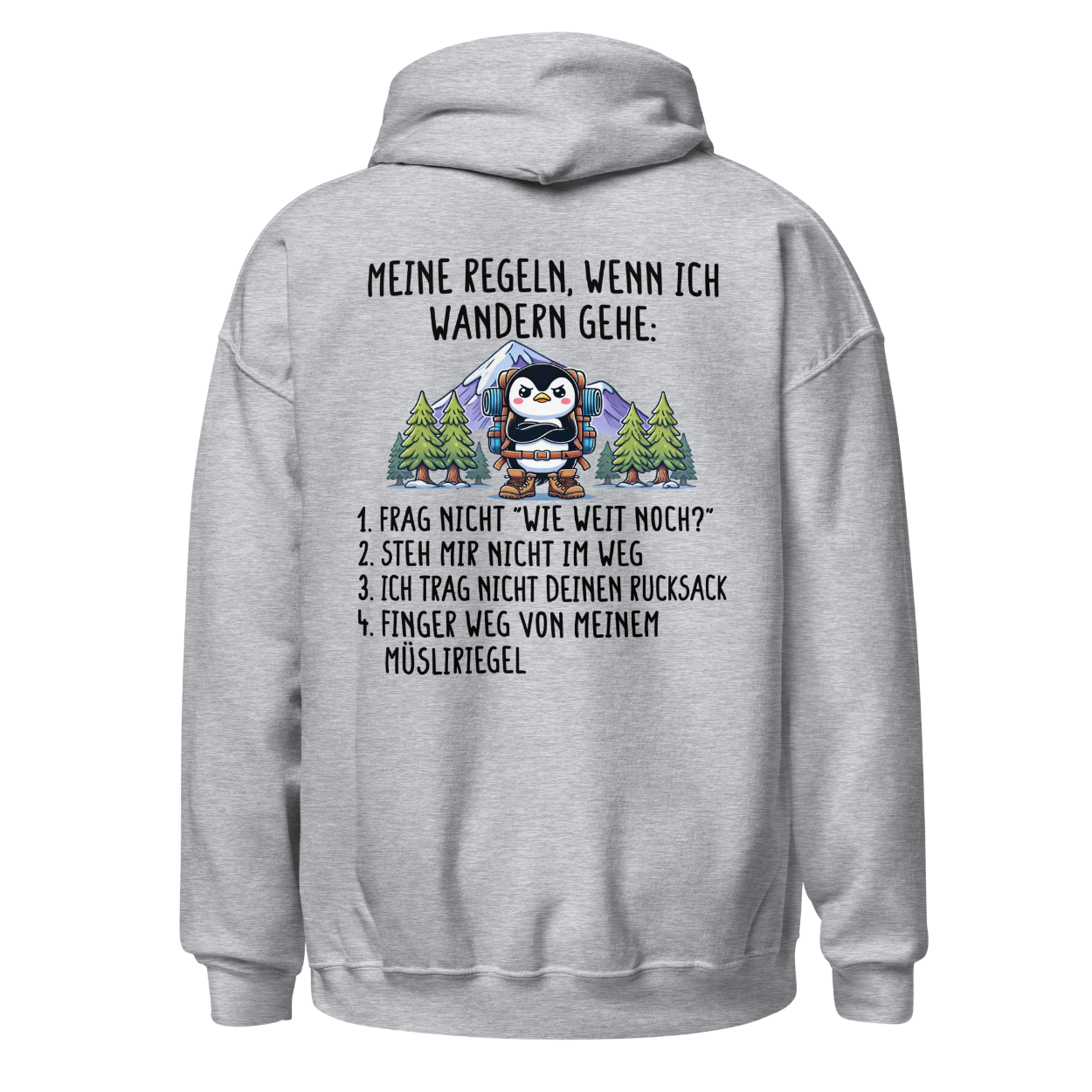 Meine Regeln Hoodie mit Wanderspruch, Farbvariante