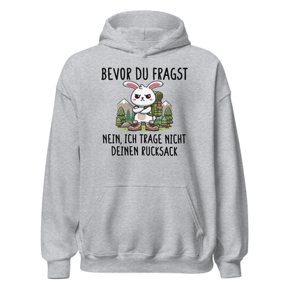 Schlepper Hoodie mit Wanderspruch, Produktansicht