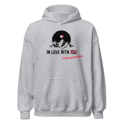 Mountainlove Hoodie mit Berg-Motiv, Produktansicht