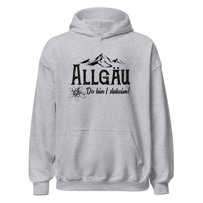 Dahoim Hoodie mit Berg-Spruch, Produktansicht