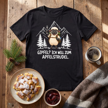 Apfelstrudel Schaf T-Shirt Unisex Flatlay