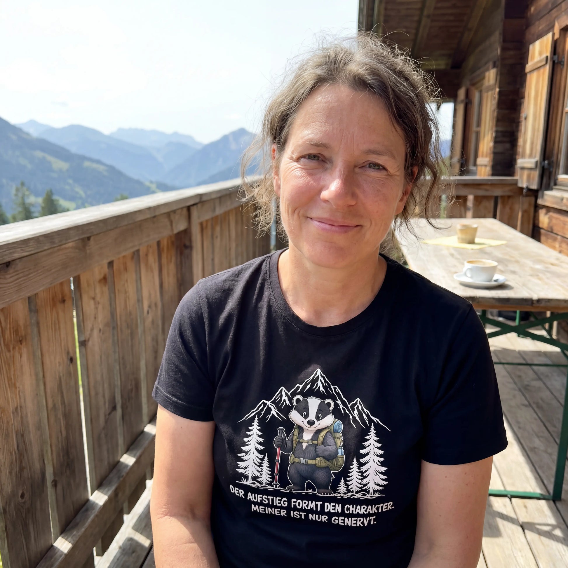 Aufstieg genervt Dachs T-Shirt Unisex Lifestyle