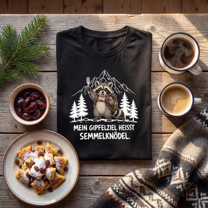 Semmelknödel Waschbär T-Shirt Unisex Flatlay