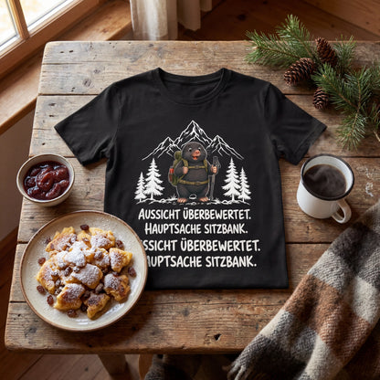 Sitzbank Maulwurf T-Shirt Unisex Flatlay