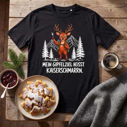 Kaiserschmarrn Hirsch T-Shirt Unisex Flatlay