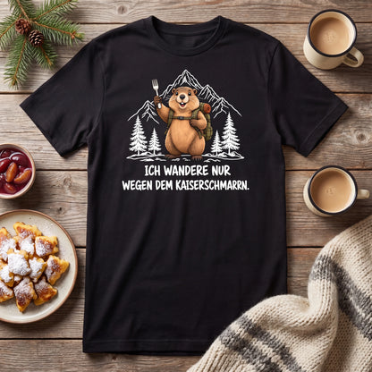 Kaiserschmarrn Murmeltier T-Shirt Unisex Flatlay