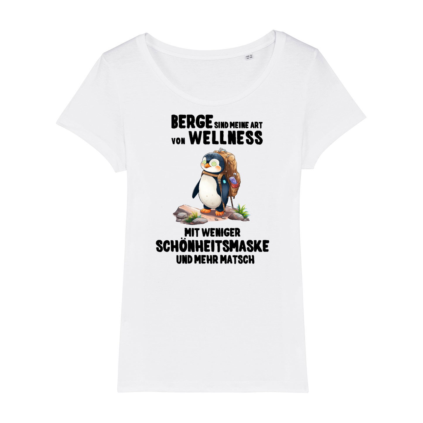Berg Wellness Frauen Shirt mit Berg-Motiv, Motivdetail