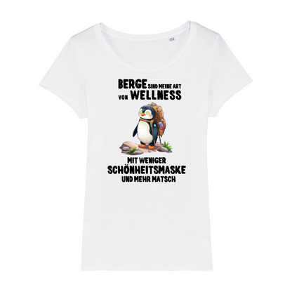 Berg Wellness Frauen Shirt mit Berg-Motiv, Motivdetail