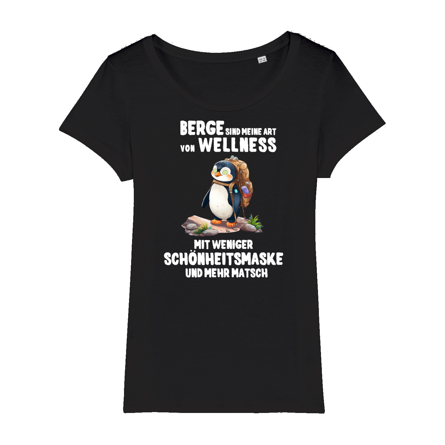Berg Wellness Frauen Shirt mit Berg-Motiv, Frontansicht