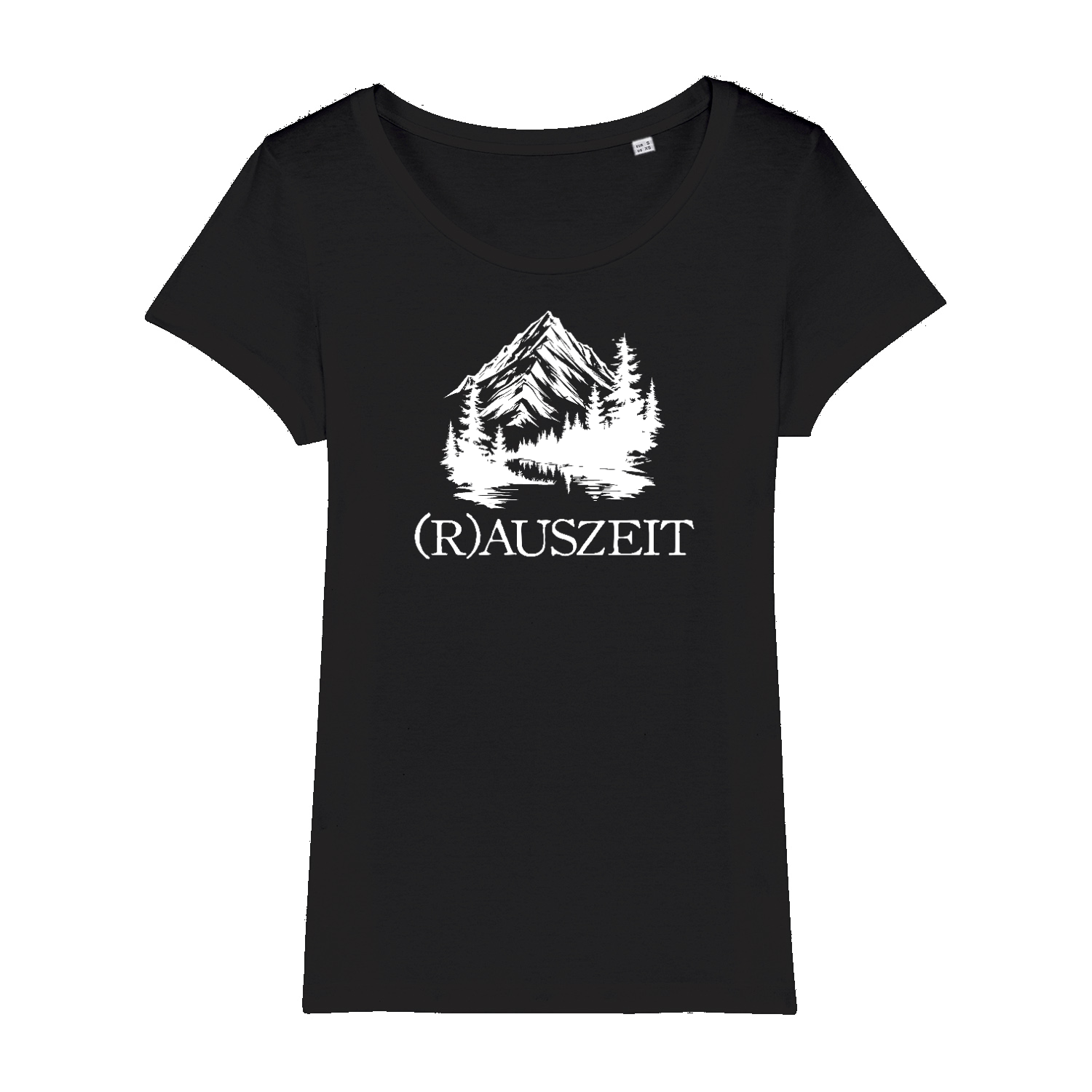 Rauszeit Frauen Shirt mit Auszeit-Spruch, Frontansicht