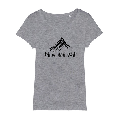 Meine steile Welt Bio Frauen Shirt mit Bergmotiv, weitere Ansicht