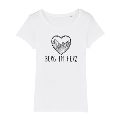 Berg im Herz Bio Frauen Shirt mit Bergmotiv, Farbvariante