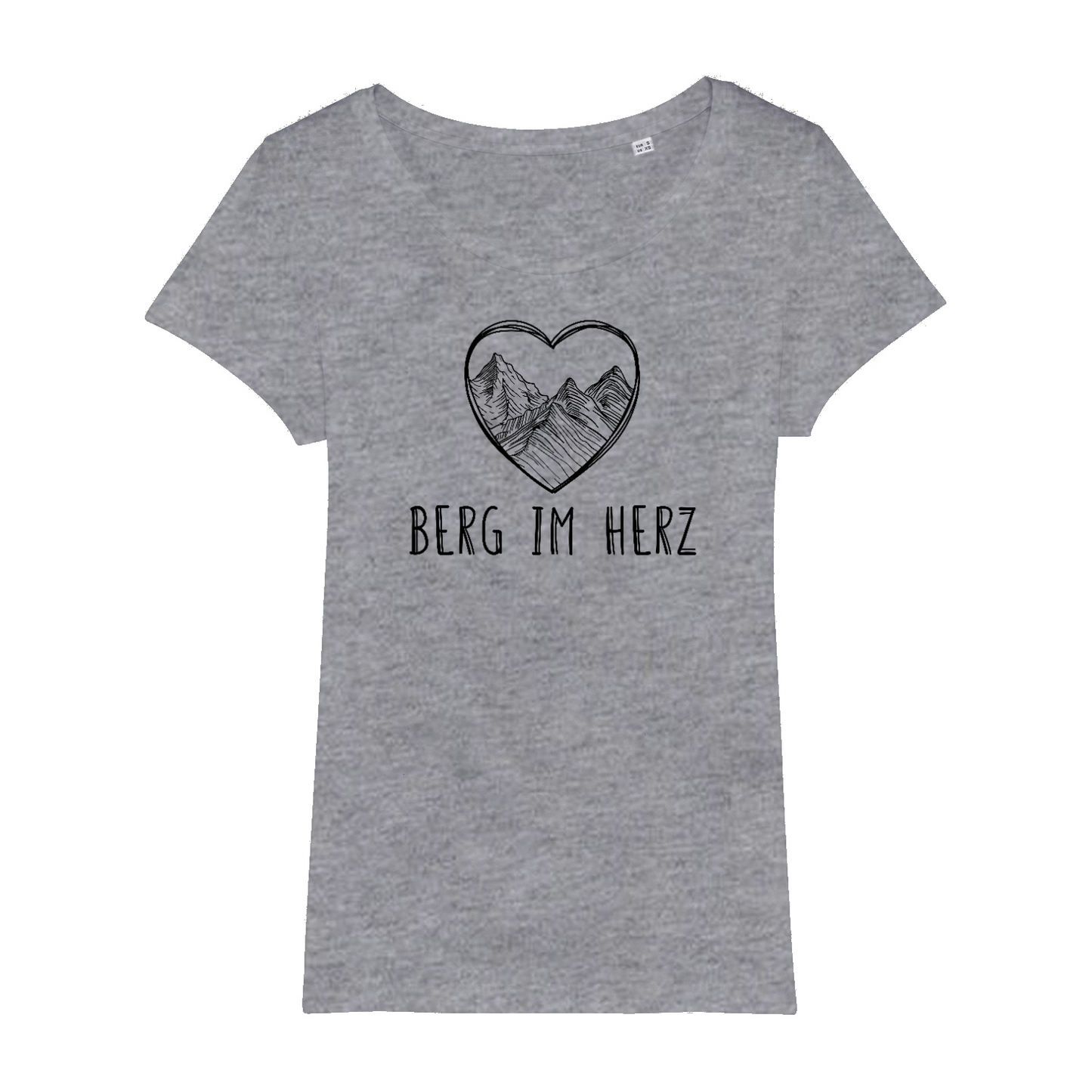 Berg im Herz Bio Frauen Shirt mit Bergmotiv, weitere Ansicht