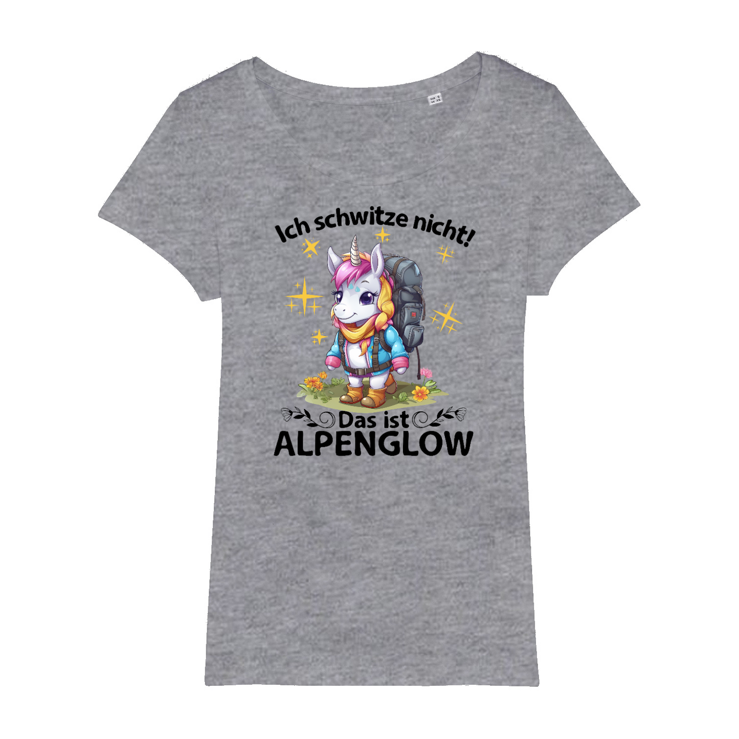 Alpenglow Bio Frauen Shirt mit Bergmotiv, weitere Ansicht