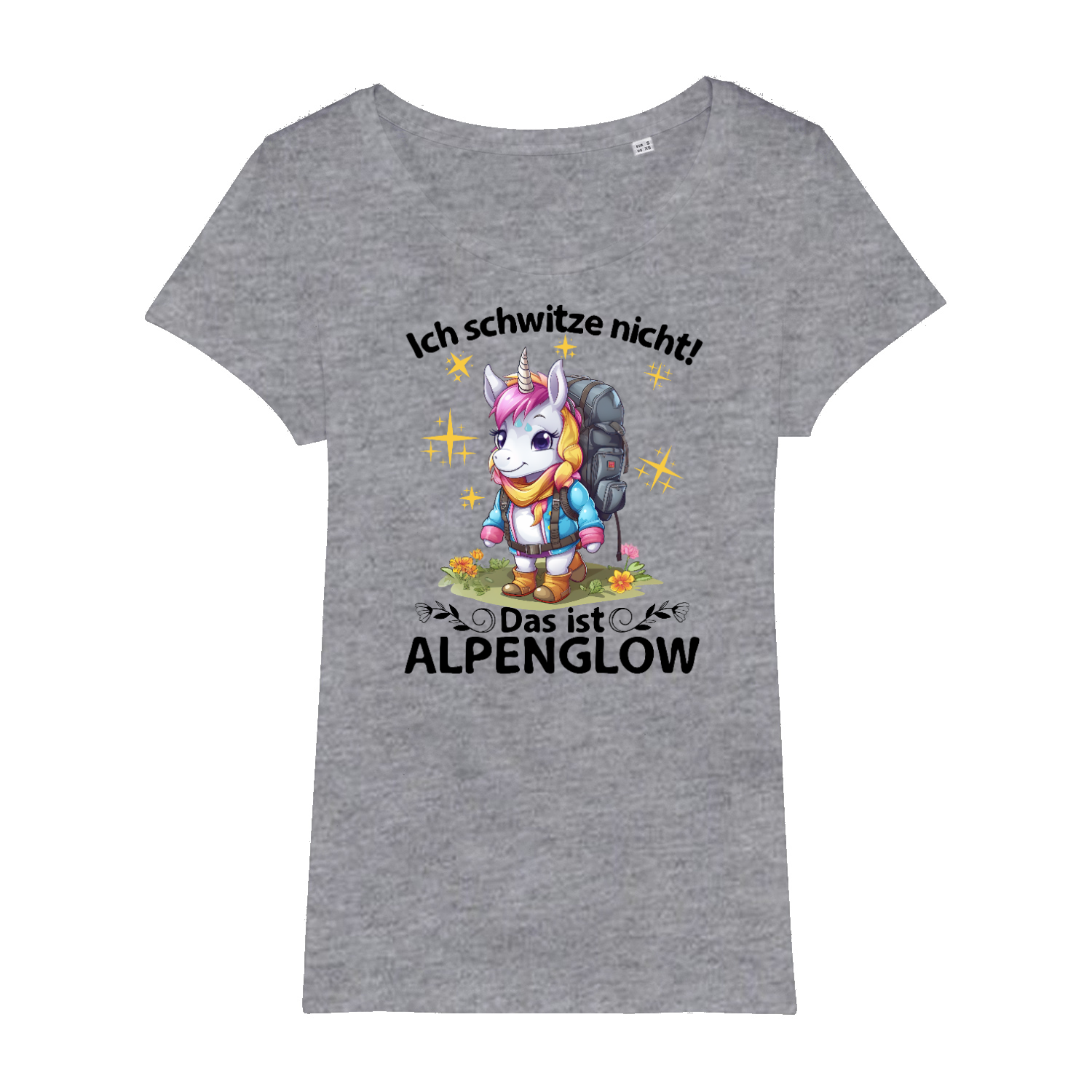 Alpenglow Bio Frauen Shirt mit Bergmotiv, weitere Ansicht