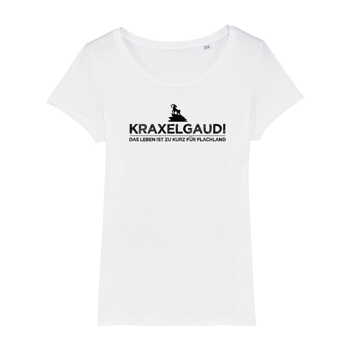 Kraxelgaudi Bio Frauen Shirt mit Bergmotiv, Farbvariante