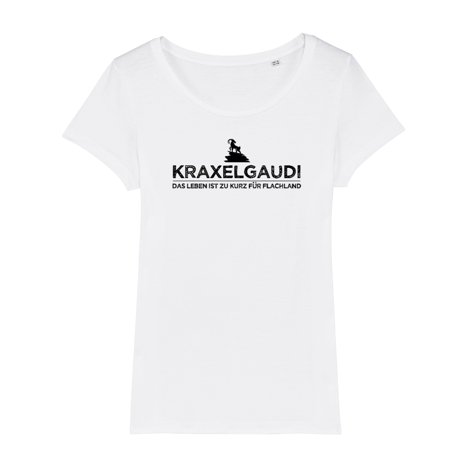 Kraxelgaudi Bio Frauen Shirt mit Bergmotiv, Farbvariante