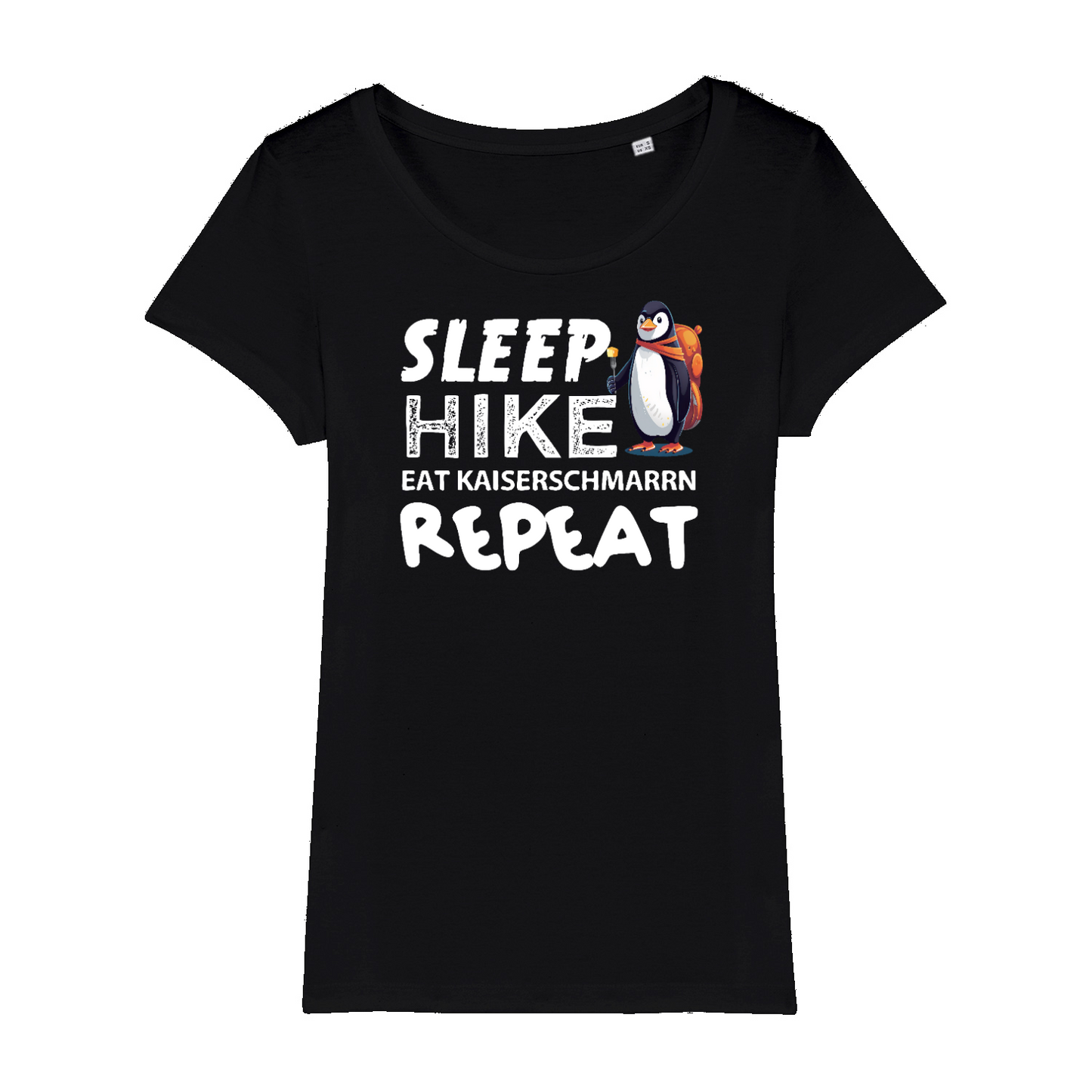 Repeat Bio Frauen Shirt mit Bergmotiv, Motivdetail