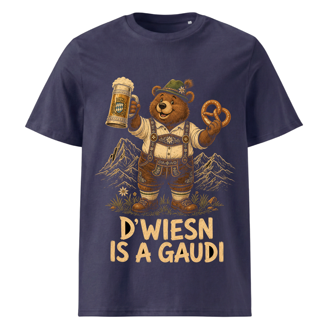 D'Wiesn is a Gaudi T-Shirt Unisex Navy