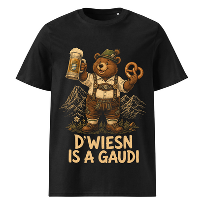 D'Wiesn is a Gaudi T-Shirt Unisex Schwarz