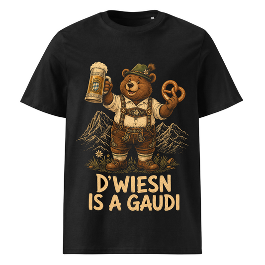 D'Wiesn is a Gaudi T-Shirt Unisex Schwarz