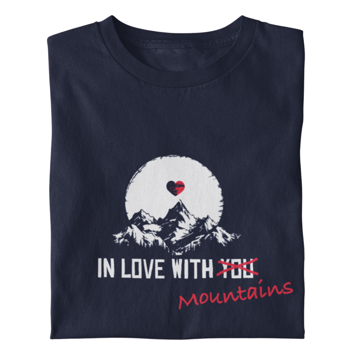 Mountainlove Bio Frauen Shirt mit Bergmotiv, Frontansicht