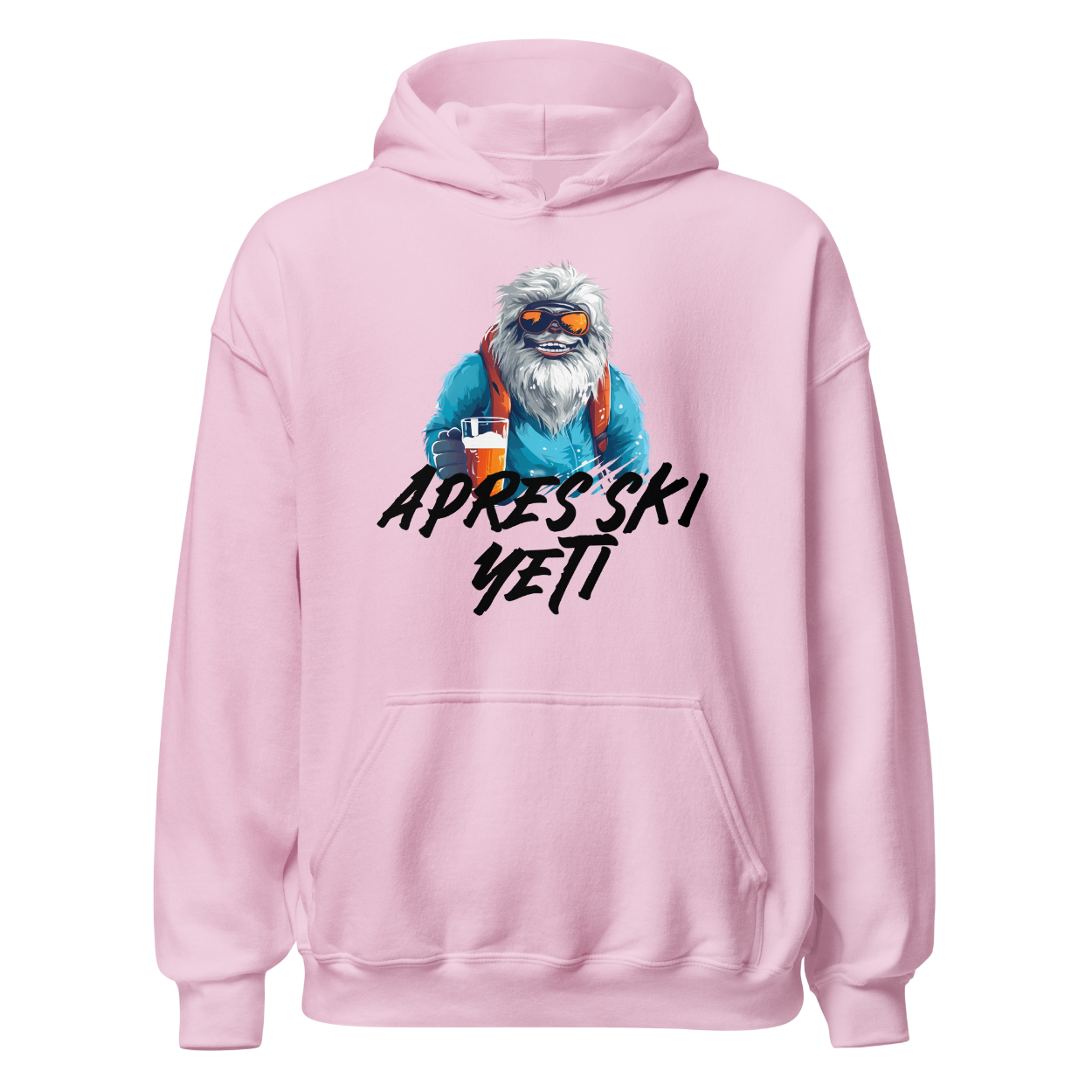 Après Ski Yeti Hoodie mit Yeti-Motiv, Designdetail