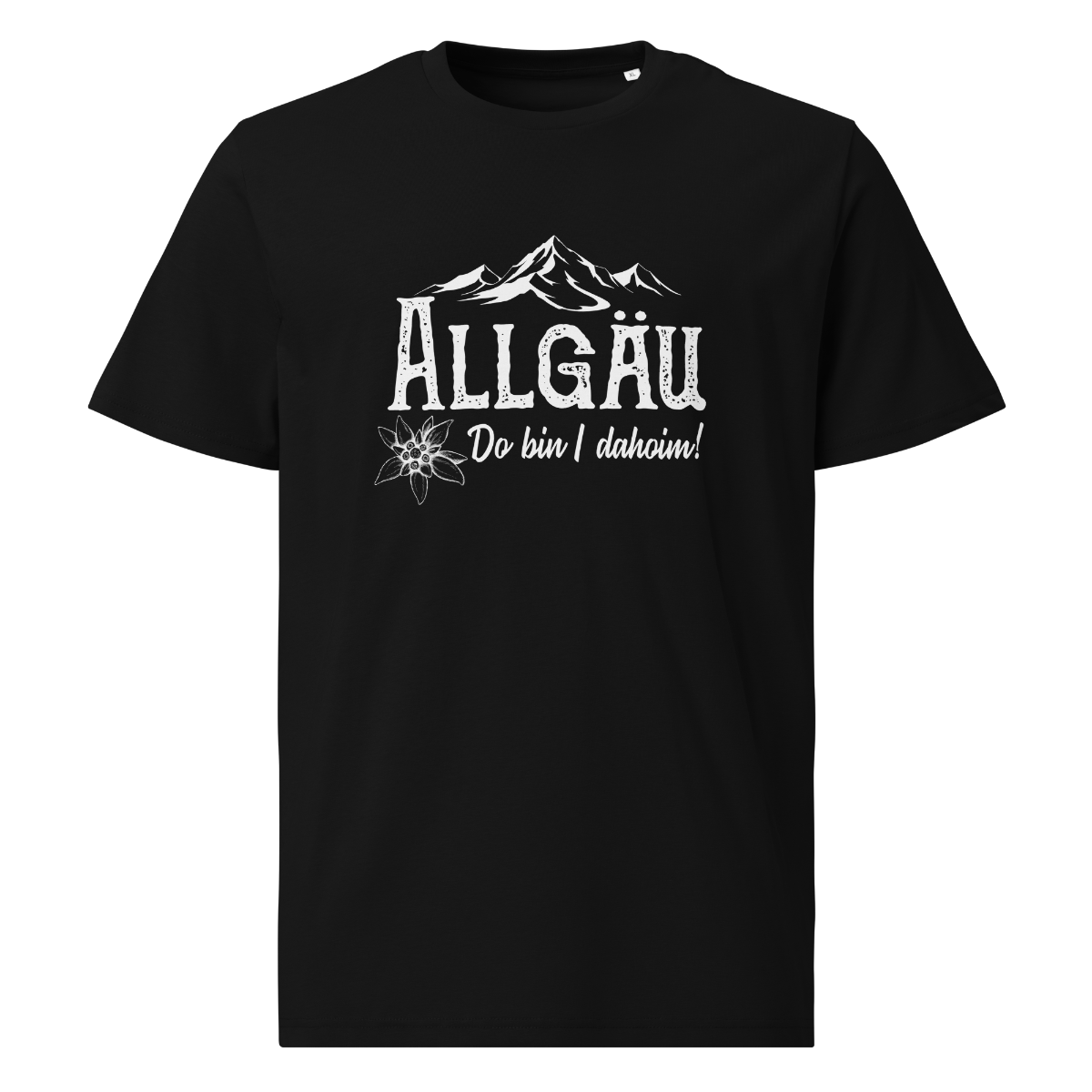Dahoim T-Shirt mit Berg-Spruch, Frontansicht