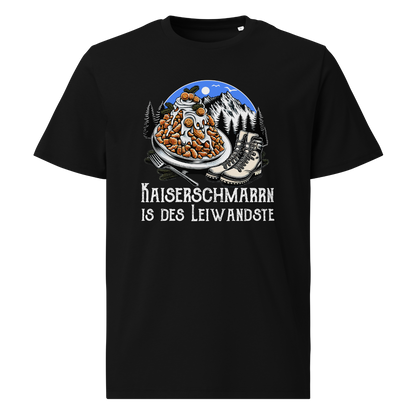 Leiwand T-Shirt mit Berg-Spruch, Frontansicht