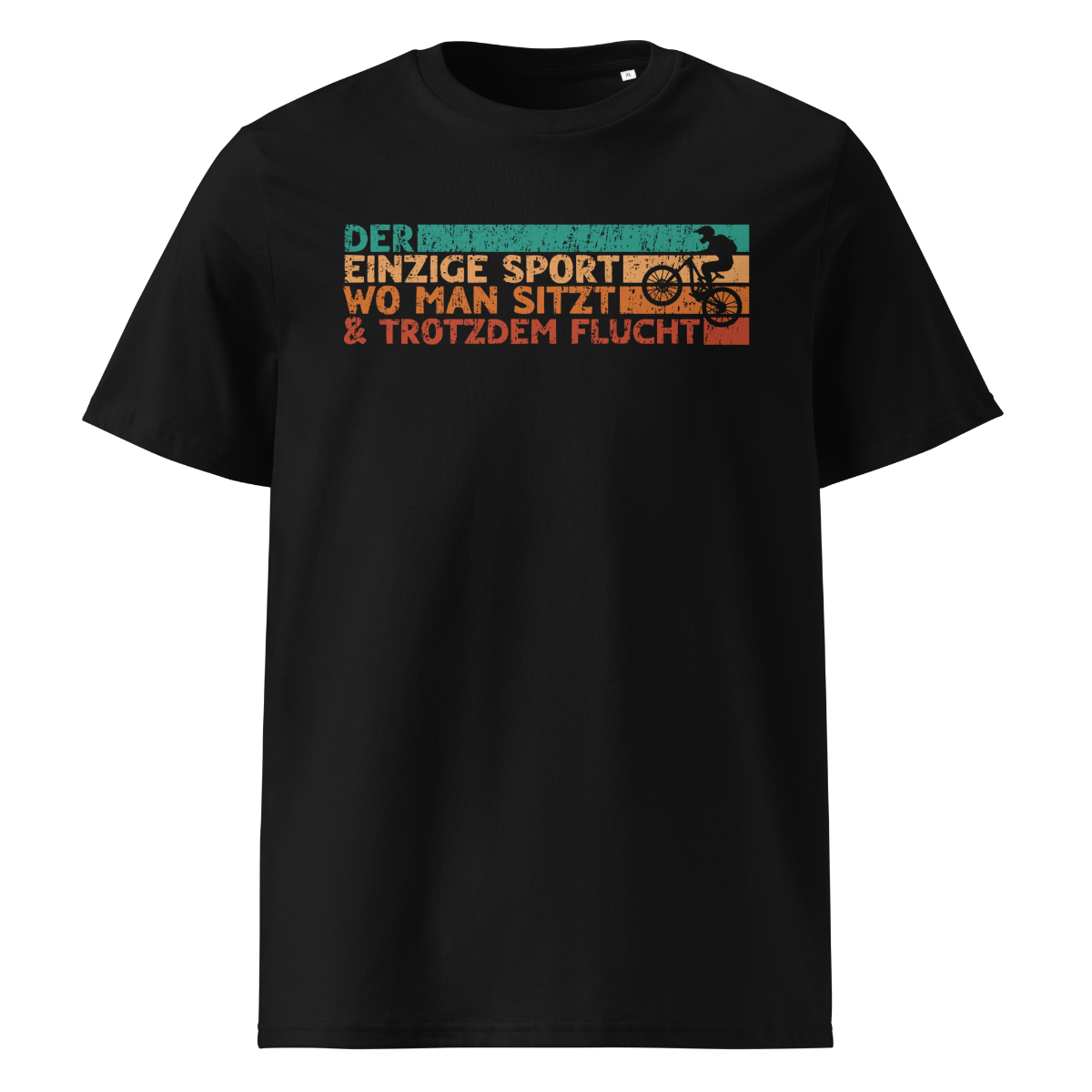 Bikelove T-Shirt Unisex mit Mountainbike Motiv, Frontansicht