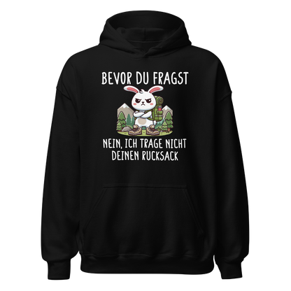 Schlepper Hoodie mit Wanderspruch, Frontansicht