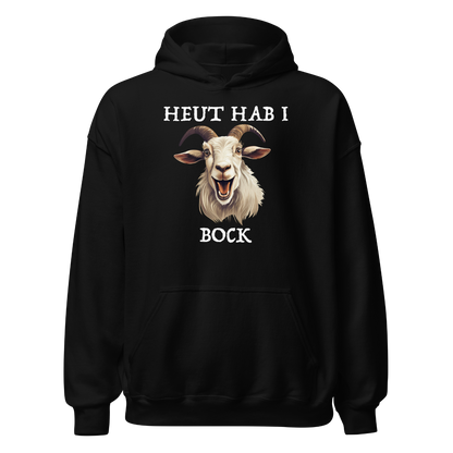 Bock Hoodie mit bayrischem Spruch, Frontansicht